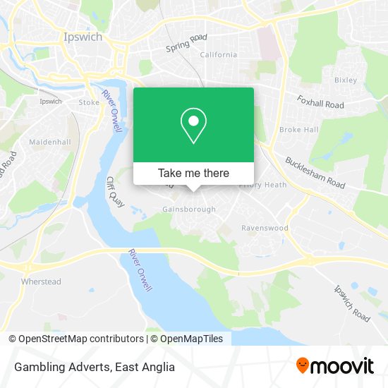 Gambling Adverts map