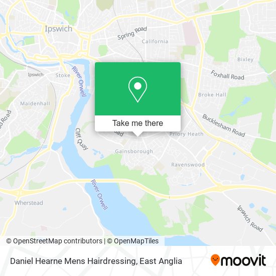 Daniel Hearne Mens Hairdressing map