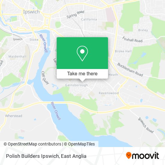Polish Builders Ipswich map