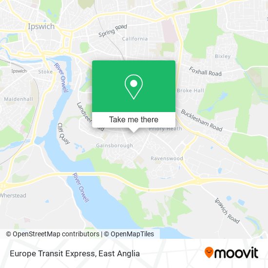 Europe Transit Express map