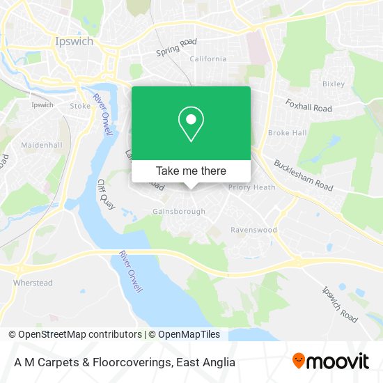 A M Carpets & Floorcoverings map