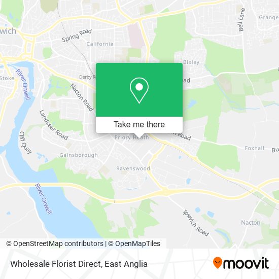 Wholesale Florist Direct map