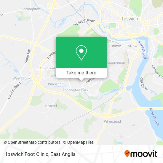 Ipswich Foot Clinic map
