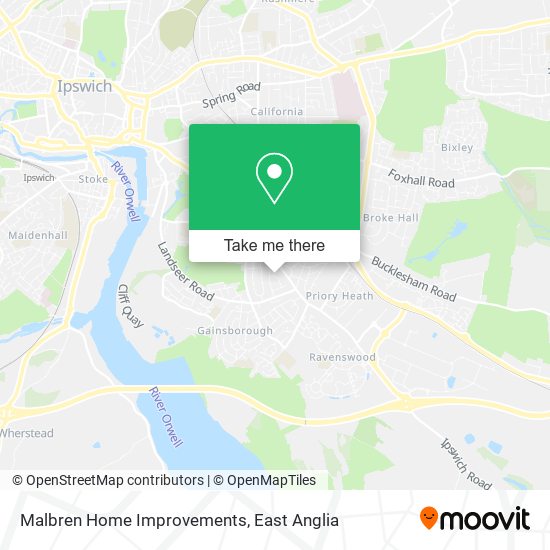 Malbren Home Improvements map