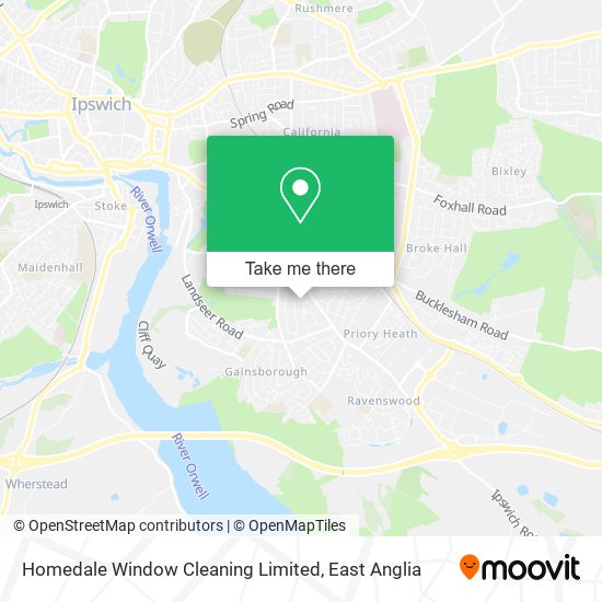 Homedale Window Cleaning Limited map