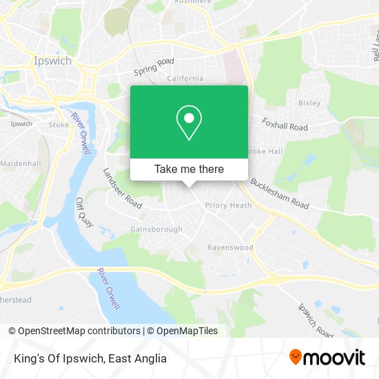 King's Of Ipswich map