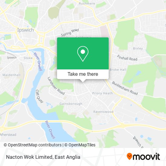 Nacton Wok Limited map
