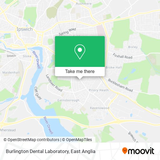 Burlington Dental Laboratory map