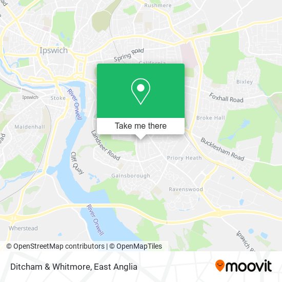 Ditcham & Whitmore map