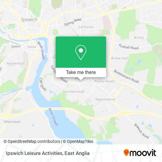 Ipswich Leisure Activities map
