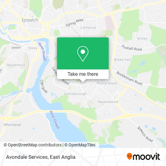 Avondale Services map