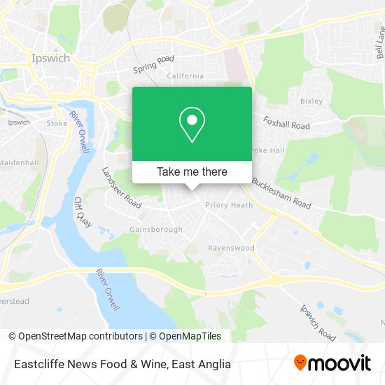 Eastcliffe News Food & Wine map