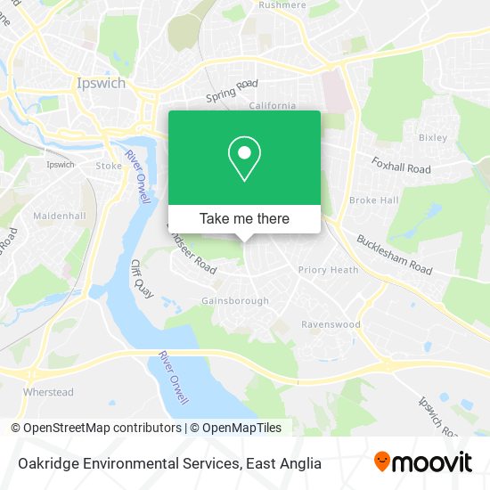 Oakridge Environmental Services map