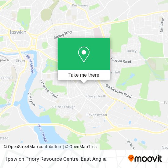 Ipswich Priory Resource Centre map