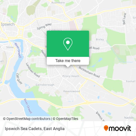 Ipswich Sea Cadets map