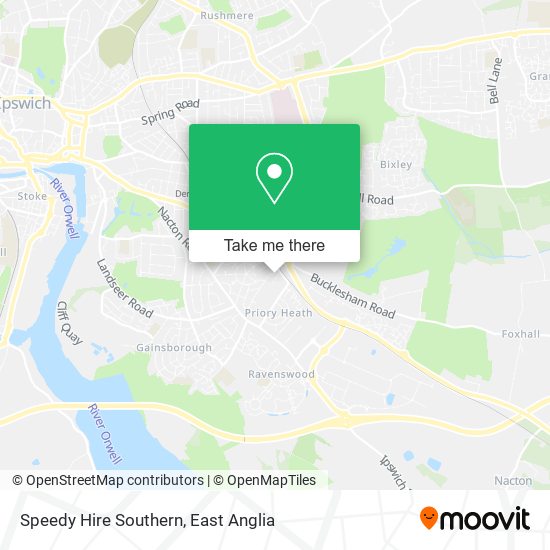 Speedy Hire Southern map