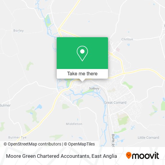 Moore Green Chartered Accountants map