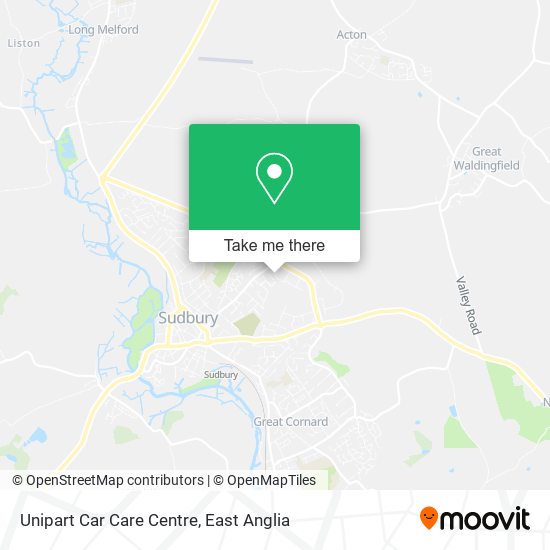 Unipart Car Care Centre map