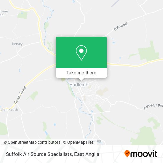 Suffolk Air Source Specialists map
