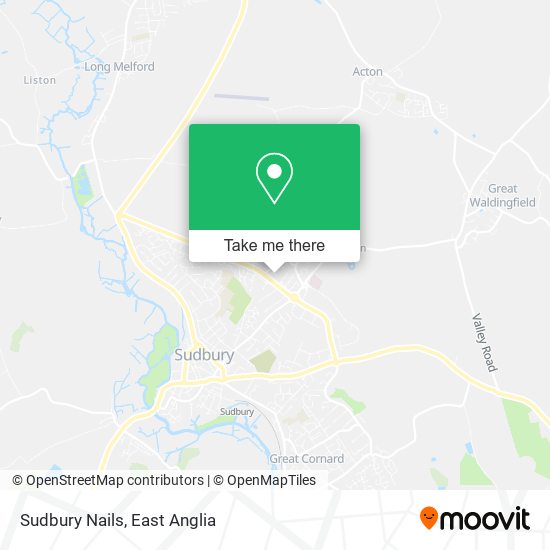 Sudbury Nails map