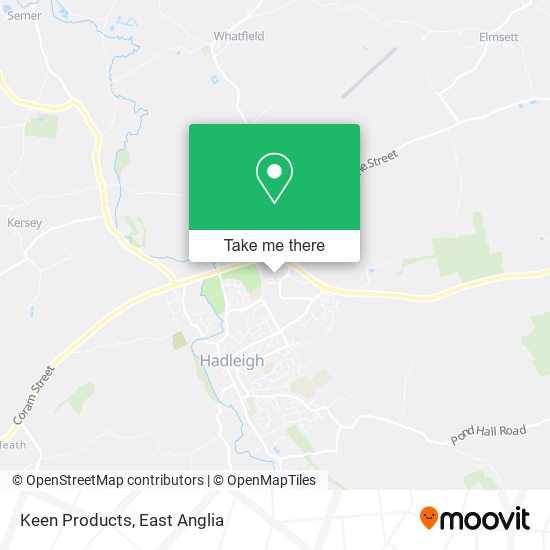Keen Products map