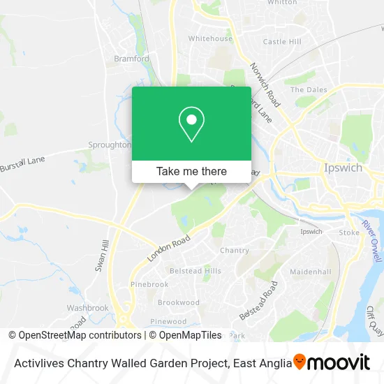 Activlives Chantry Walled Garden Project map