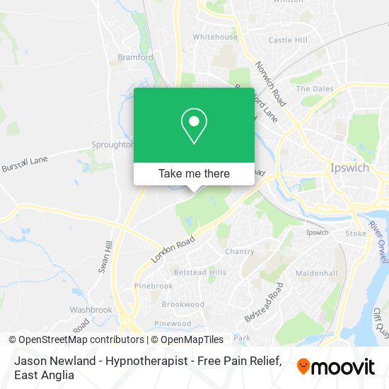Jason Newland - Hypnotherapist - Free Pain Relief map