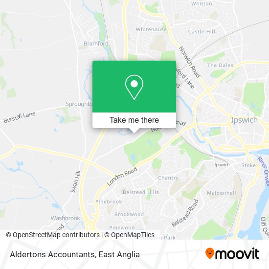 Aldertons Accountants map