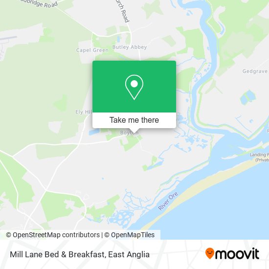 Mill Lane Bed & Breakfast map