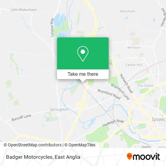 Badger Motorcycles map