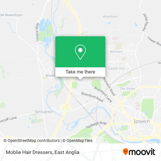 Moblie Hair Dressers map