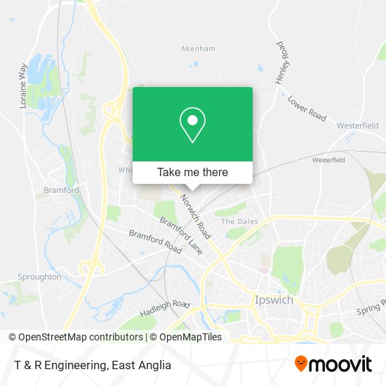 T & R Engineering map