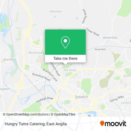Hungry Tums Catering map