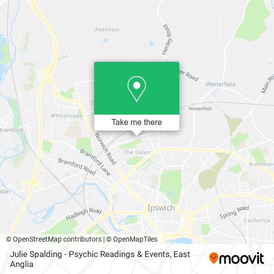 Julie Spalding - Psychic Readings & Events map