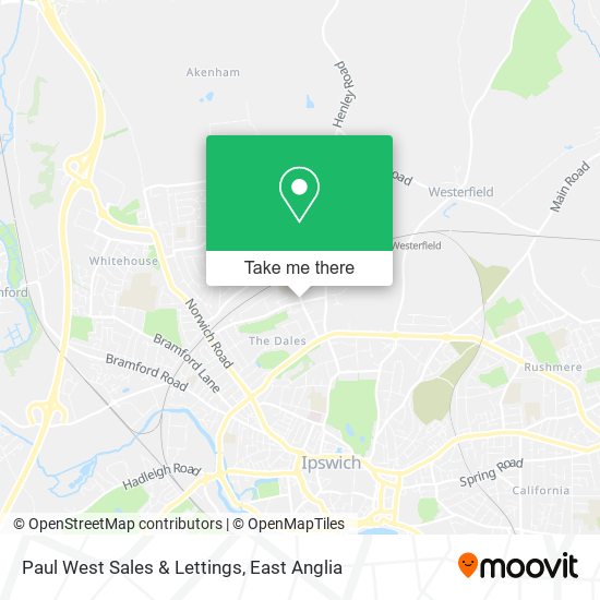 Paul West Sales & Lettings map