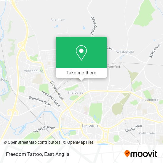 Freedom Tattoo map
