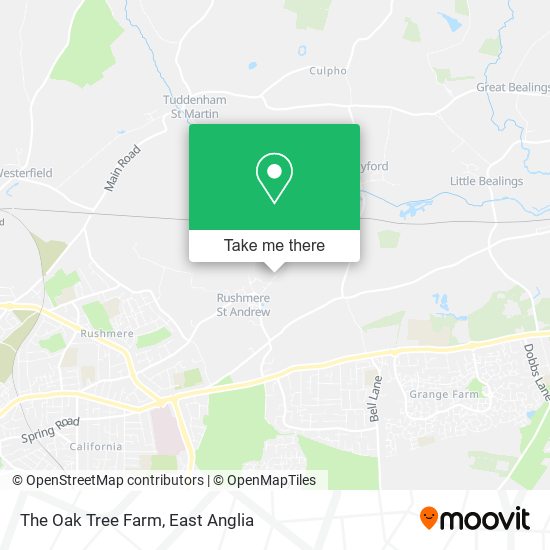 The Oak Tree Farm map