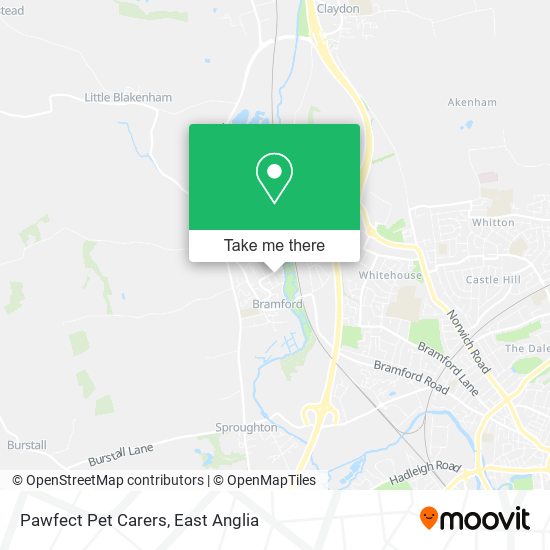 Pawfect Pet Carers map