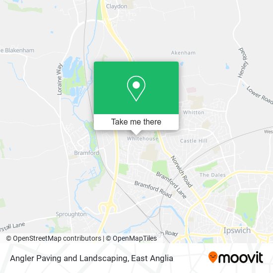Angler Paving and Landscaping map