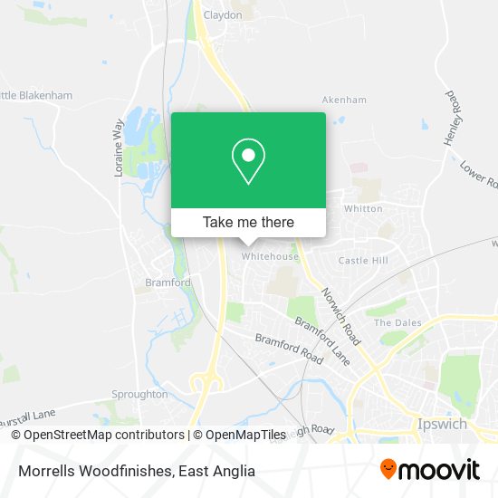 Morrells Woodfinishes map