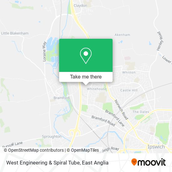 West Engineering & Spiral Tube map