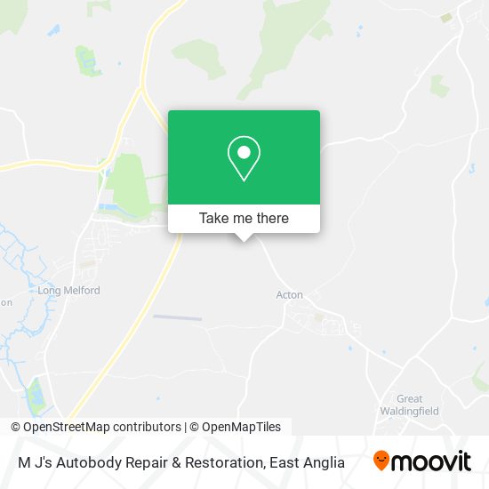 M J's Autobody Repair & Restoration map
