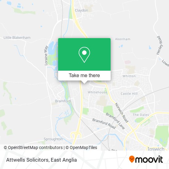 Attwells Solicitors map