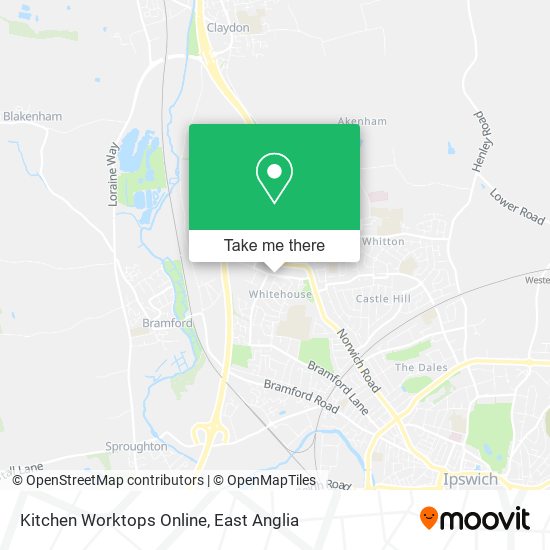 Kitchen Worktops Online map