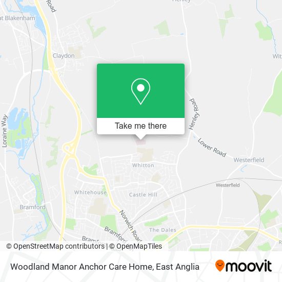 Woodland Manor Anchor Care Home map