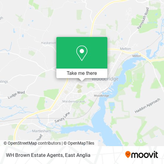 WH Brown Estate Agents map
