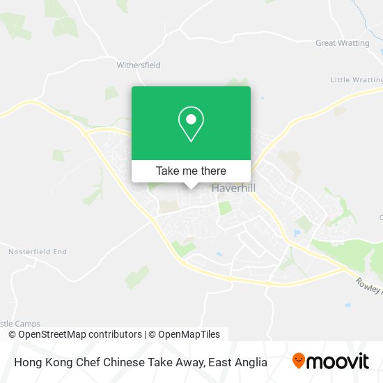 Hong Kong Chef Chinese Take Away map