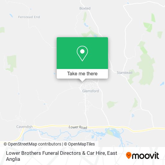 Lower Brothers Funeral Directors & Car Hire map