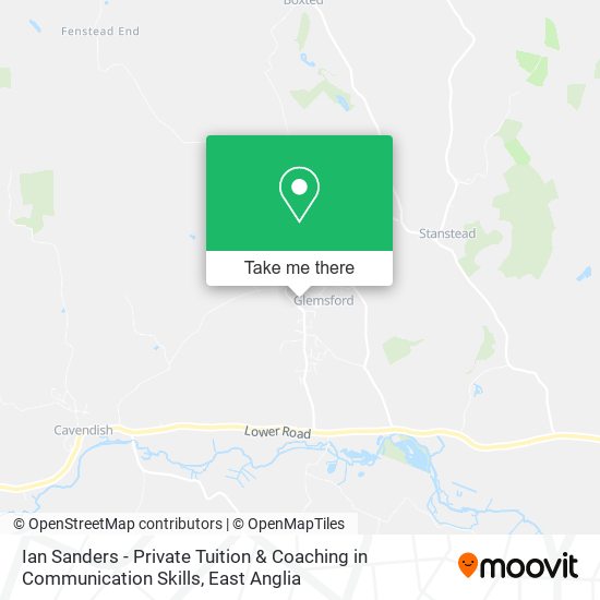 Ian Sanders - Private Tuition & Coaching in Communication Skills map