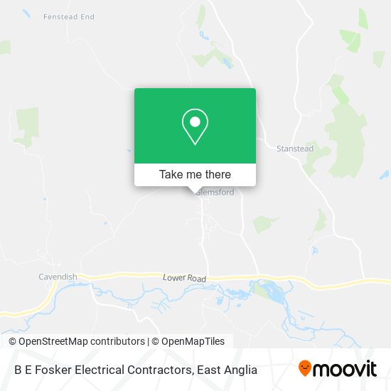 B E Fosker Electrical Contractors map